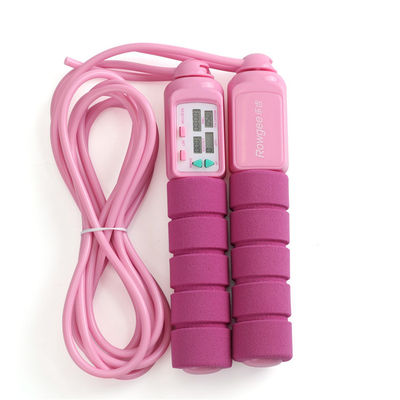 Fitness Sprungseil ABS Griff Gewichtsverlust Sprungseil für Zuhause Fitness Loop Zähler bis 9999 OK-168 Blau