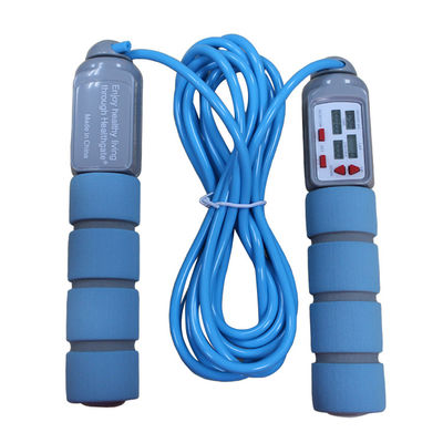 Fitness Sprungseil 20 kg PVC Sprungseil für das Fitnesstraining mit PP-Griff OK-168 Baby Blau Farbe Sprungseil