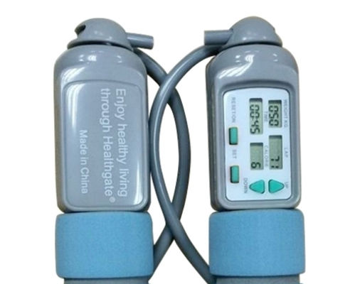 Fitness Sprungseil ABS Griff Gewichtsverlust Sprungseil für Zuhause Fitness Loop Zähler bis 9999 OK-168 Blau