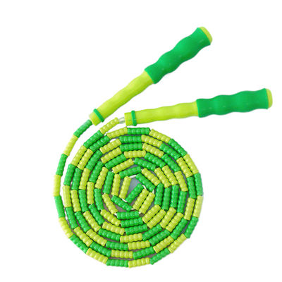 Kind Jugendliche Übung Sprungseil Bambus Sprungseil Grüne Farbe 2600mm