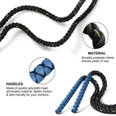 Fitness Sprungseil Upgrade Gewichtstragende Sprungseil Polyester Nylon Dicke Seil Verbessertes Fitnesstraining