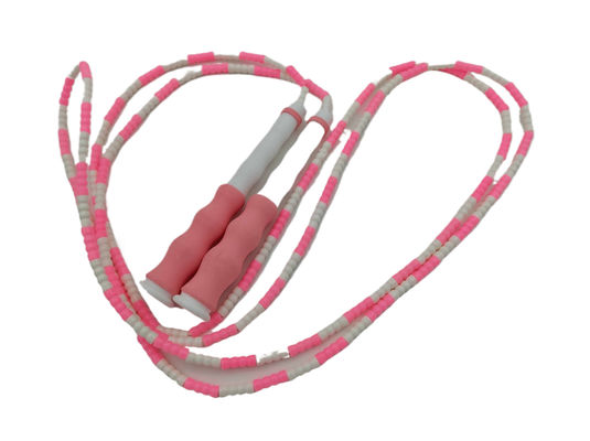 Pink Plastik Griff Fitness Sprungseil Einfaches Design Kinder Sprungseil