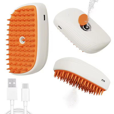 Dampfmassage-Bürste für Haustiere mit ergonomischem Design für bequemes Handling
