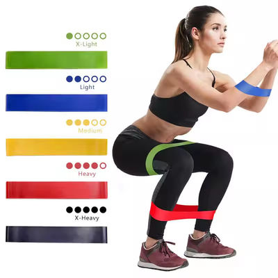 Sport Yoga Mini Butt Stärke kundenspezifische Latex Training Widerstand Fitness Loop Bands Set