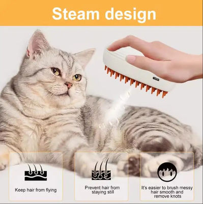 2024 Neue 3 in 1 Haare Reinigung Dampfbürste Spray Kamm Wiederaufladbare Katze Dampfbürste
