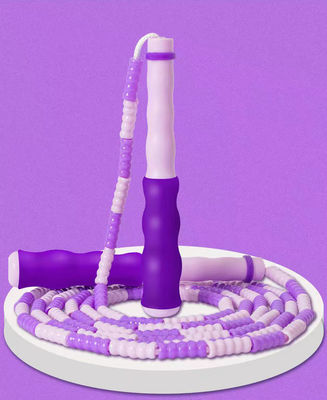 Lila Farbe Unisex Bambus Indoor Sprungseil Übung Sprungseil für Kinder Teenager