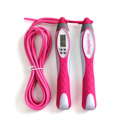 Anti-Rutsch-Handgriff Gewichtetes Sprungseil Neutrales Geschlecht Rosa Geschwindigkeitstraining Sprungseil