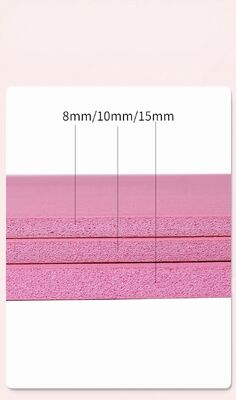 PVC-Yoga-Matte aus hochelastischem, umweltfreundlichem Material, perfekt für Yoga-, Fitness-Sessions, Nickerchen und langes Sitzen. Verfügbar.