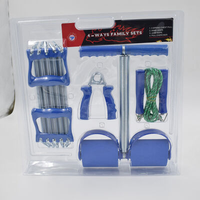 Komplettes Heimtraining Set Pedal Widerstandstrainer Sprung Seil Handgriff Vielseitiges Fitness-Tools für Arm-Bein-Kern-Training jederzeit und überall