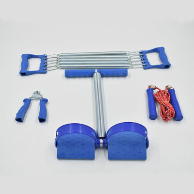 Komplettes Heimtraining Set Pedal Widerstandstrainer Sprung Seil Handgriff Vielseitiges Fitness-Tools für Arm-Bein-Kern-Training jederzeit und überall