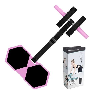 Multifunktionales Ab-Roller-Rad-Set mit Knie-Matte und Widerstandsband für Heim-Kern-Training und Ganzkörper-Training