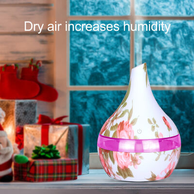 Multifunktionaler Diffusor mit Luftfeuchtigkeitskontrolle und Umgebungs-LED-Beleuchtung Optionen Aromatherapie ätherisches Öl Diffuser