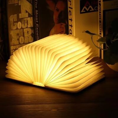 Neuheit Klappbuchlicht 5 Farben Klapplicht Nachtlicht Tragbare Tischlampe