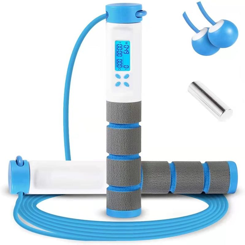 Fitness Sprungseil Unisex 157 G Heimtraining Gewichtete Geschwindigkeit Sprungseil mit Zähler und Smart Cordless