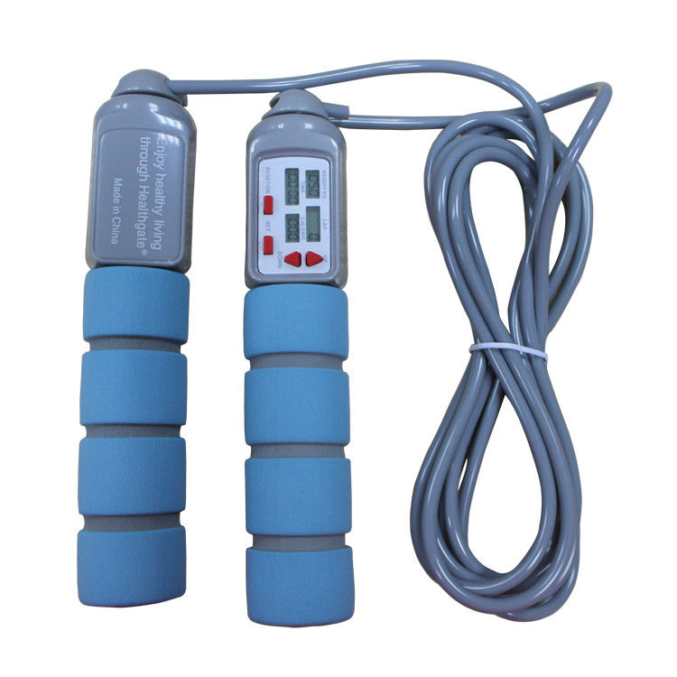 Fitness Sprungseil 20 kg PVC Sprungseil für das Fitnesstraining mit PP-Griff OK-168 Baby Blau Farbe Sprungseil