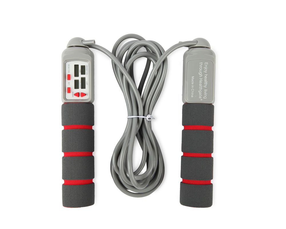 Fitness Sprungseil Kinder Kinder Sprungseil Holzgriff Sport Übungsgerät mit CR2032 Batterie