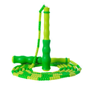 Kind Jugendliche Übung Sprungseil Bambus Sprungseil Grüne Farbe 2600mm