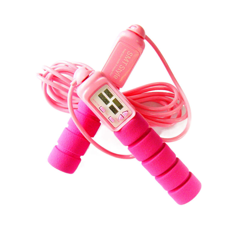 Fitness-Sprungseil 18500 mm Rosa Gewichtslagerung Aerobic Sprungseil für Frauen Anwendbares Szenen-Gymnasium