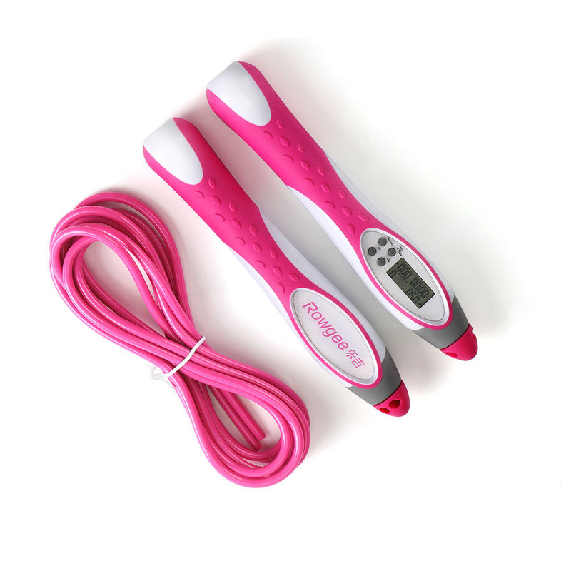 Anti-Rutsch-Handgriff Gewichtetes Sprungseil Neutrales Geschlecht Rosa Geschwindigkeitstraining Sprungseil