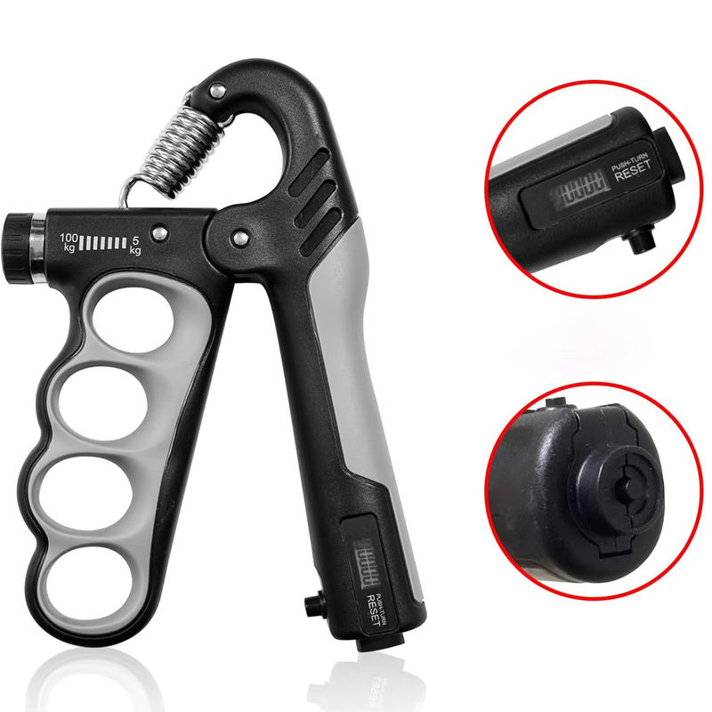 Fünf Finger Stärker Griff Fitness Kraft Übung Tragbare Metall Silicone Arm Übung Customized Logo